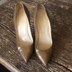 Bronze Christian Louboutins
